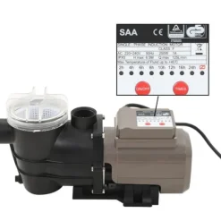 Hot poolpumpe med timer 0,25 HK 8000 l/t. sort - Pool & spa – filtre Pool- & Spatilbehør