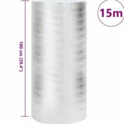 Online Radiator varmereflektor Sølv 1 x 15 m Aluminium Tilbehør Til Brændeovne & Pejse