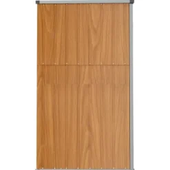 vidaXL Skure, Garager & Carports^redskabsskur til haven 225x89x161 cm galvaniseret stål brun - Skure & Redskabsskure