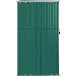 vidaXL Skure, Garager & Carports^redskabsskur til haven 88x89x161 cm galvaniseret stål grøn - Skure & Redskabsskure