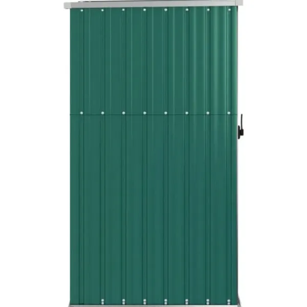 vidaXL Skure, Garager & Carports^redskabsskur til haven 88x89x161 cm galvaniseret stål grøn - Skure & Redskabsskure