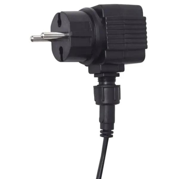 vidaXL Springvand & Damme^rektangulær vandfaldsfontæne med LED-lys rustfrit stål 30 cm - Fontæner