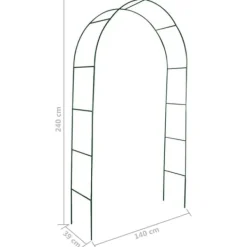 vidaXL Buer, Spalier, Lysthuse Uden Tag^rosenbue 2 stk. til klatreplanter - Havebuer, espalierer & pergolaer