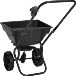 vidaXL Snerydning^saltspreder strøvogn PVC og stål 92 x 46 x 70 cm 15 l