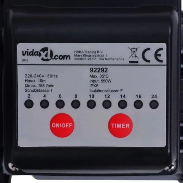 Online sandfilterpumpe med timer 550 W 50 l Pool- & Spatilbehør