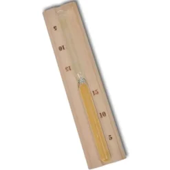 Discount saunatilbehør 5 dele spand ske timeglas termohygrometer - Saunatilbehør Sauna