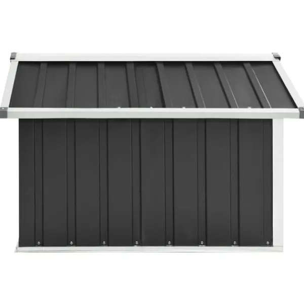 vidaXL Skure, Garager & Carports^skur til robotplæneklipper 92x97x63 cm galvaniseret stål grå - Skure & Redskabsskure