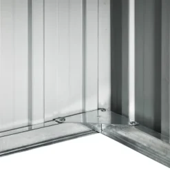 vidaXL Skure, Garager & Carports^skur til robotplæneklipper 92x97x63 cm galvaniseret stål grå - Skure & Redskabsskure