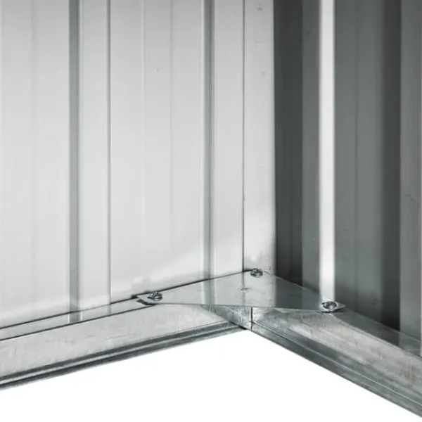 vidaXL Skure, Garager & Carports^skur til robotplæneklipper 92x97x63 cm galvaniseret stål grå - Skure & Redskabsskure