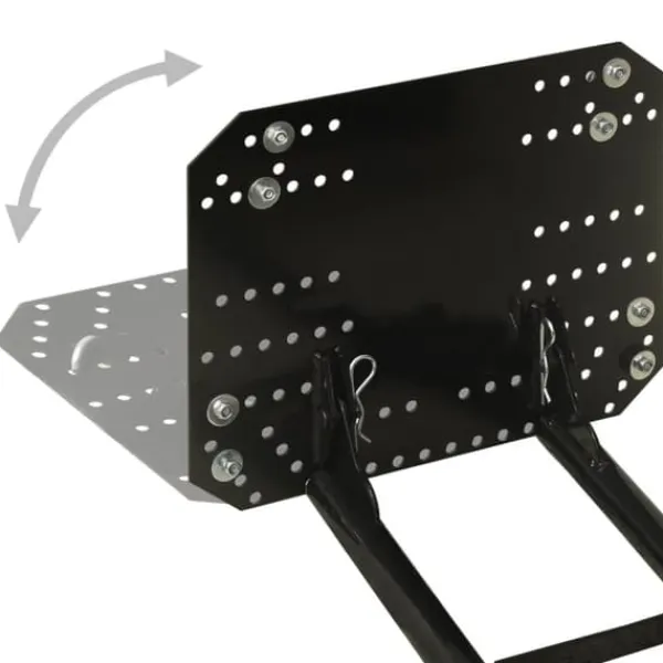 vidaXL Snerydning^snerydder til ATV 115x38 cm sort - Sneskovle