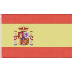 Best Spanien flag og flagstang 5,55 m aluminium Flag & Vindposer