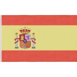 Outlet Spanien flag og flagstang 6,23 m aluminium - Flag & vimpler Flag & Vindposer