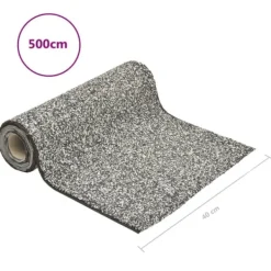 vidaXL Springvand & Damme^stenfolie 500x40 cm grå - Fontæner & havedamme – tilbehør