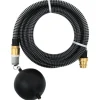 Hot sugeslange med messingkoblinger 1,1" 3 m PVC sort - Haveslanger Vanding