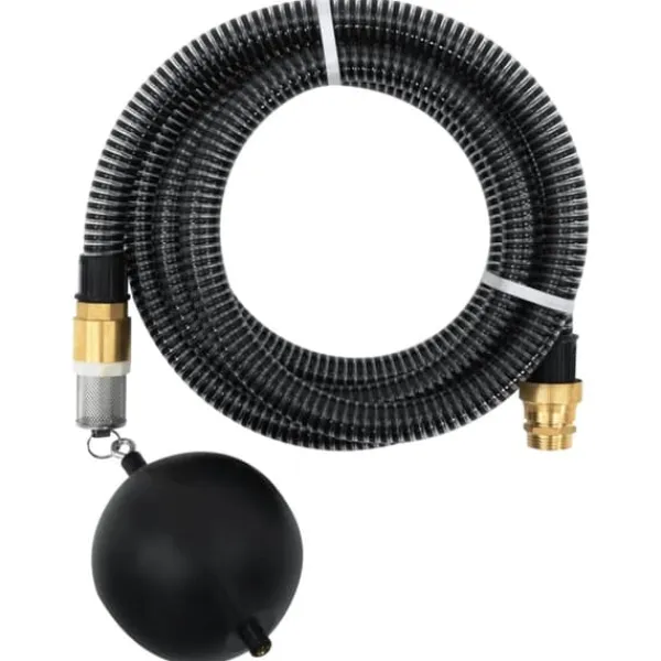 Hot sugeslange med messingkoblinger 1,1" 3 m PVC sort - Haveslanger Vanding