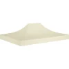 vidaXL Telte & Lysthuse^tag til festtelt 4x3 m 270 g/m² cremefarvet - Festtelte & havepavilloner – tage
