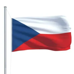 vidaXL Flag & Vindposer^tjekkisk flag 90x150 cm