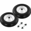 Outlet trillebørshjul med aksel 2 stk. massivt PU 4.00-8 390 mm Haveværktøj