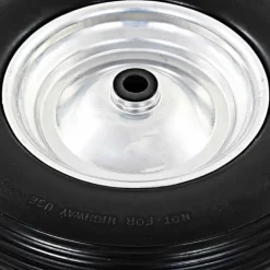 Outlet trillebørshjul med aksel 2 stk. massivt PU 4.00-8 390 mm Haveværktøj