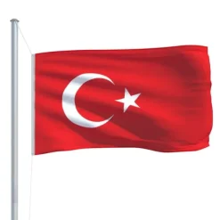 vidaXL Flag & Vindposer^Tyrkiets flag 90x150 cm - Flag & vimpler