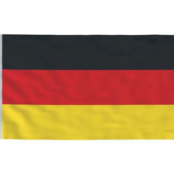 vidaXL Flag & Vindposer^Tyskland flag og flagstang 5,55 m aluminium - Flag & vimpler