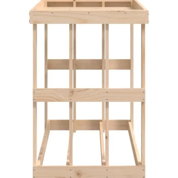 vidaXL Tilbehør Til Brændeovne & Pejse^udendørs brændestativ 108x52x74 cm massivt fyrretræ - Brændekurve