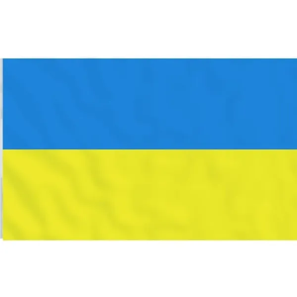New Ukraine flag med messingøjer 90x150 cm Flag & Vindposer