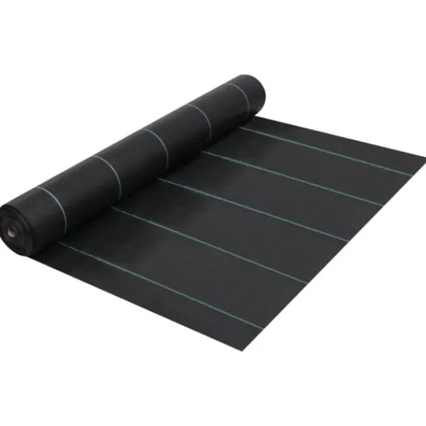 vidaXL Haveduge^ukrudtsdug 2x5 m PP sort - Ukrudtsduge
