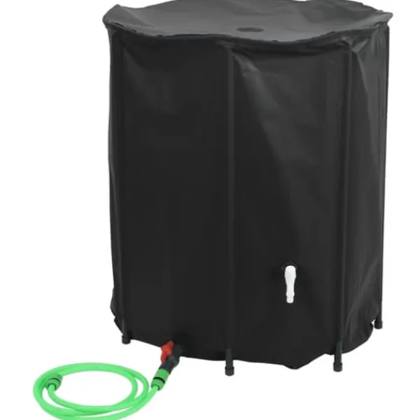 Outlet vandtank med hane sammenfoldelig 1250 l PVC - Vandingsartikler Regntønder