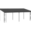 Best vægmonteret pavillon 3x6 m stof antracitgrå - Festtelte & havepavilloner Telte & Lysthuse