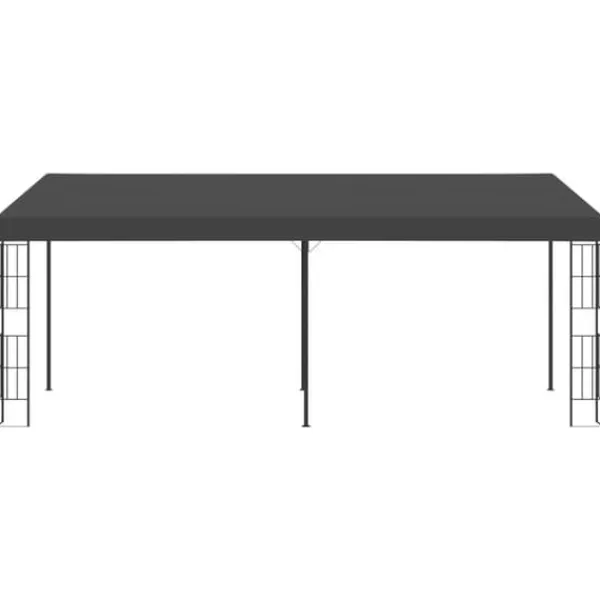 Best vægmonteret pavillon 3x6 m stof antracitgrå - Festtelte & havepavilloner Telte & Lysthuse