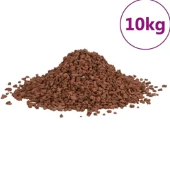Clearance vulkanske sten 10 kg 5-8 mm rød Havesten & Trædesten