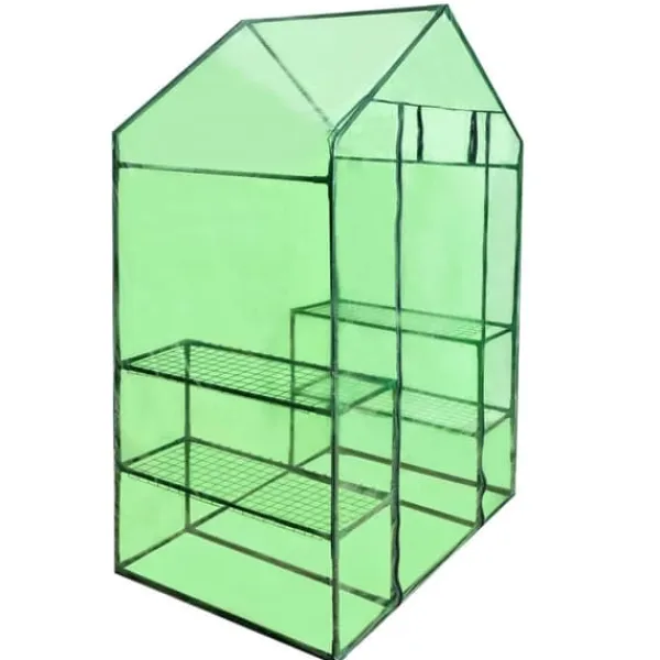 vidaXL Drivhus^walk-in-drivhus med 4 hylder - Drivhuse