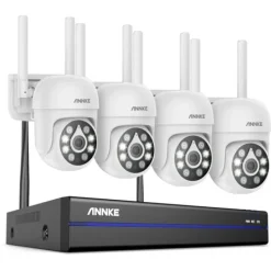 Sikkerhedsmonitorer & Videokameraer^Videoovervågningskit, CCTV-system, 5MP opløsning, 16-kanals tilslutning, 16CH NVR 4 stk. kamera