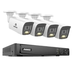 Sikkerhedsmonitorer & Videokameraer^Videoovervågningssystem, 8MP opløsning, tovejskommunikation,1T, I91DH