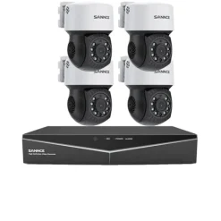 Best Videoovervågningssystem, 2MP HD opløsning, høj klarhed kuglekamera, 1T, 8ch med 4 stk kamera Sikkerhedsmonitorer & Videokameraer