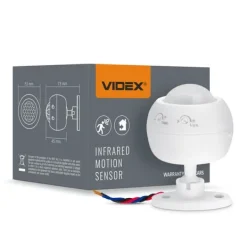 Best Videx infrarød bevægelses- og lyssensor IP20 effekt 1200W rækkevidde 8m vinkel 360° Bevægelsesdetektorer