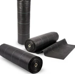 Sale UV-bestandig rodbarriere stof, 100m x 1,6m, inkl. 100 jordpinde til nem installation Haveduge