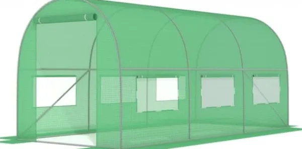 Viking Choice Drivhus^250x200cm Hobby Drivhus til Begyndere - Nem Opsætning, UV-bestandig, 6 Vinduer