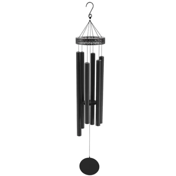 Vinddekoration^Vindklokker 1473 mm i aluminium, dyb tone, til udendørs brug, holdbare og dekorative, perfekt til mindesmærker.