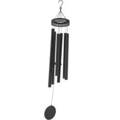Vinddekoration^Vindklokker 1473 mm i aluminium, dyb tone, til udendørs brug, holdbare og dekorative, perfekt til mindesmærker.