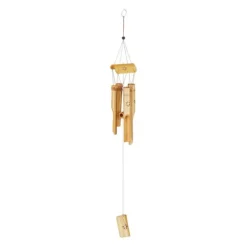 Online Vindspil, bambus, 73x7x7 cm, brun Vinddekoration