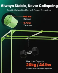 Drivhus^Væksttelt sæt - Indendørs plantetelt - 150 x 150 x 200 cm - Fuldspektrum LED vækstlys - Ventilationssystem - 600D højreflekterende Mylar