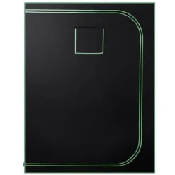 Drivhus^Væksttelt sæt - Indendørs plantetelt - 150 x 150 x 200 cm - Fuldspektrum LED vækstlys - Ventilationssystem - 600D højreflekterende Mylar