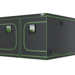 Online Væksttelt, 305x305x203 cm, Sort, Hydroponisk Dyrkning Drivhus