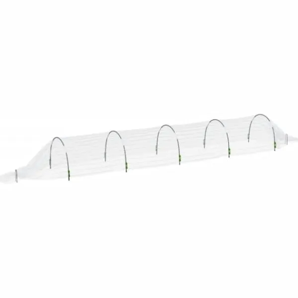 Krukker & Plantebeholdere^Væksttunneller 2 stk. til hurtig spiring - Glasfiber & PP | Størrelse: 1,5x5 m