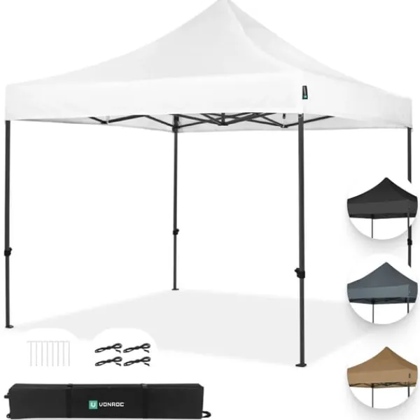 Clearance Easy-Up Party Telt - 3x3 m | Hvid Telte & Lysthuse