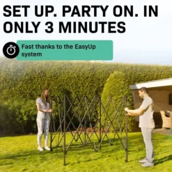 Clearance Easy-Up Party Telt - 3x3 m | Hvid Telte & Lysthuse