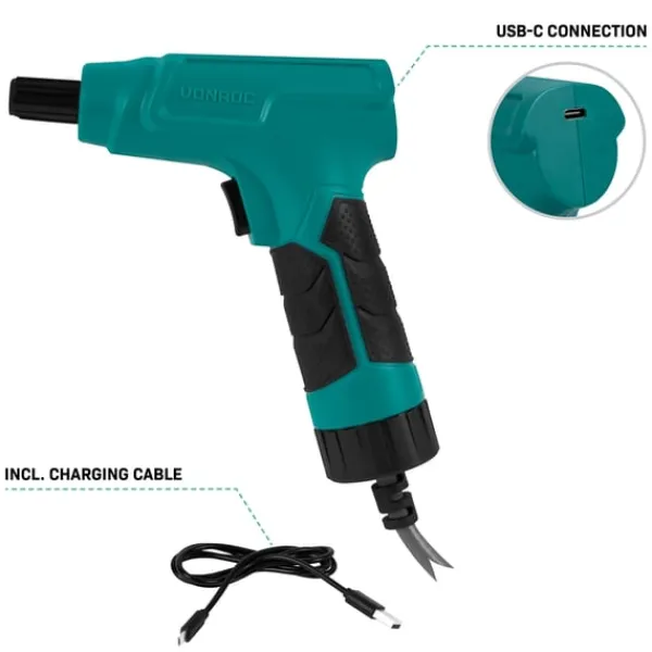 Clearance Elektrisk Tryksprøjte 10L – 4V | Sprøjt uden at pumpe | Genopladelig 4V batteri | Inkl. kort & lang sprøjtelanse + USB-C kabel Haveværktøj
