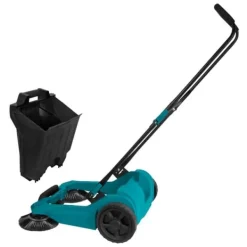 Vonroc Havemaskiner^Fejemaskine - manuel | 65 cm fejebredde | Til Store og Hårde Overflader Inde og Ude | 18 liters beholder | 2600m²/t